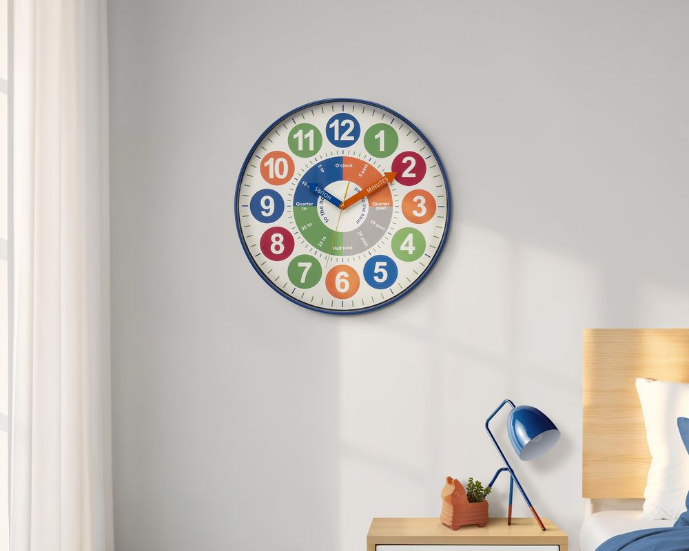 Horloge murale 18 po - Multicolore