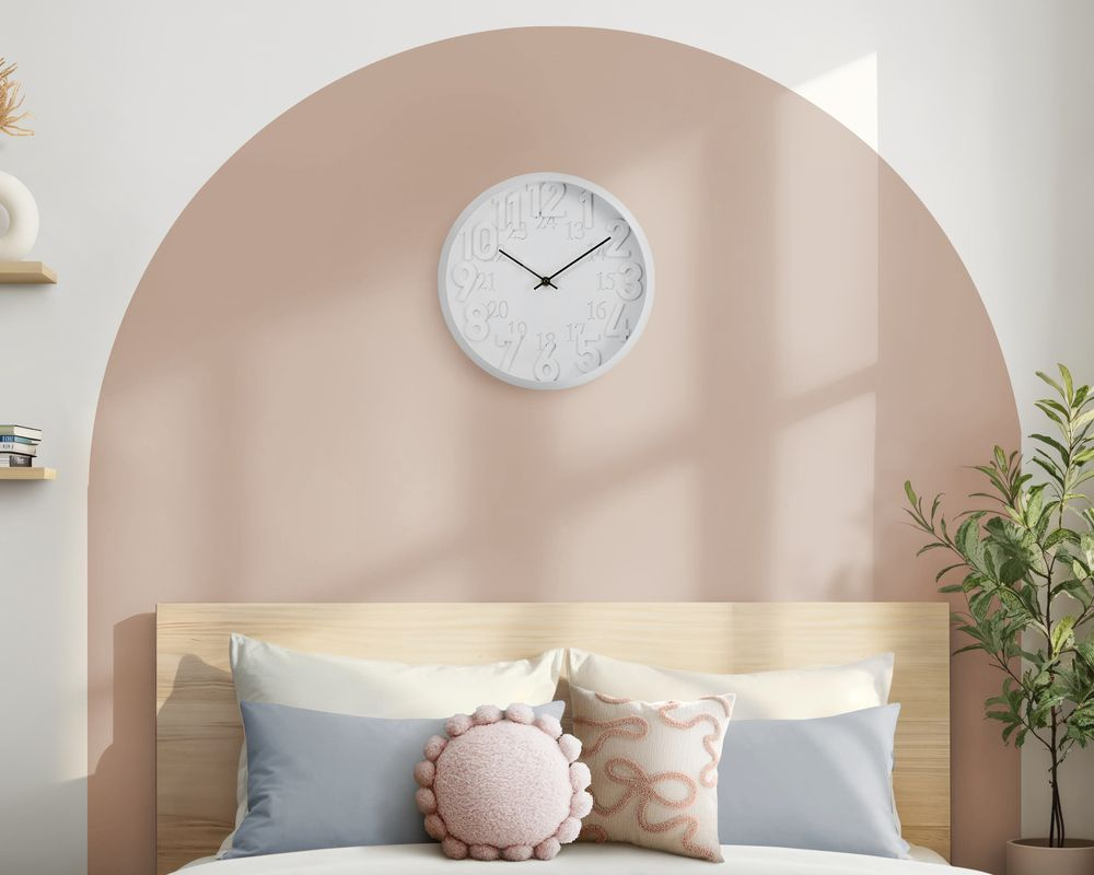 Horloge murale 12 po - Blanc