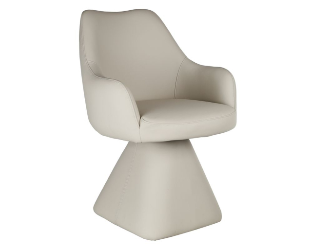 Chaise Caprese simili cuir beige - Beige