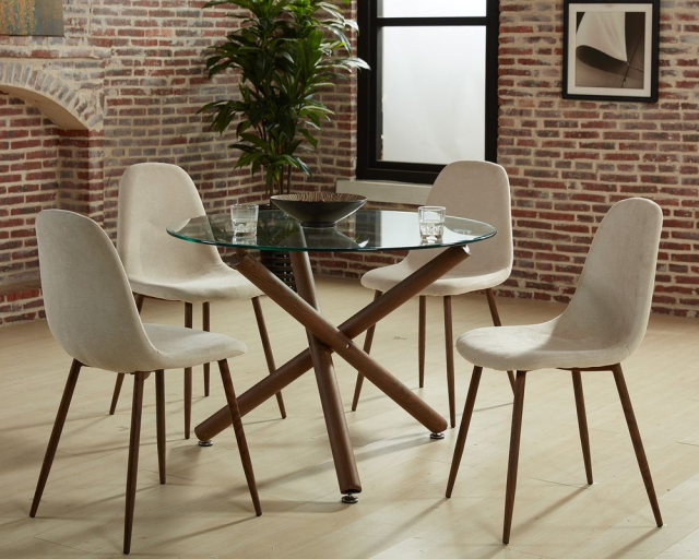 Ensemble de cuisine de cuisine 5mcx Rocca-lyna verre naturel - Beige