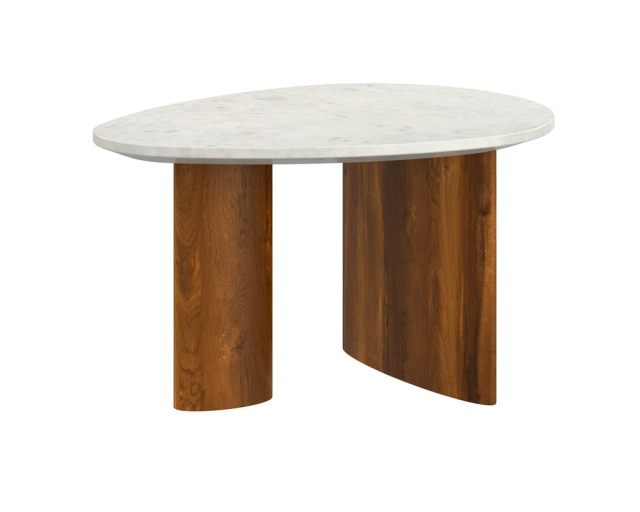 Table à café Lyriq marbre naturel - Brun