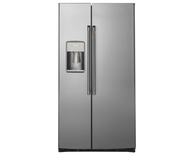 GE CAFE Réfrigérateur côte-à-côte 36po 21,9pi3 Profondeur comptoir, Eau et glace, Inox - CZS22MP2NS1