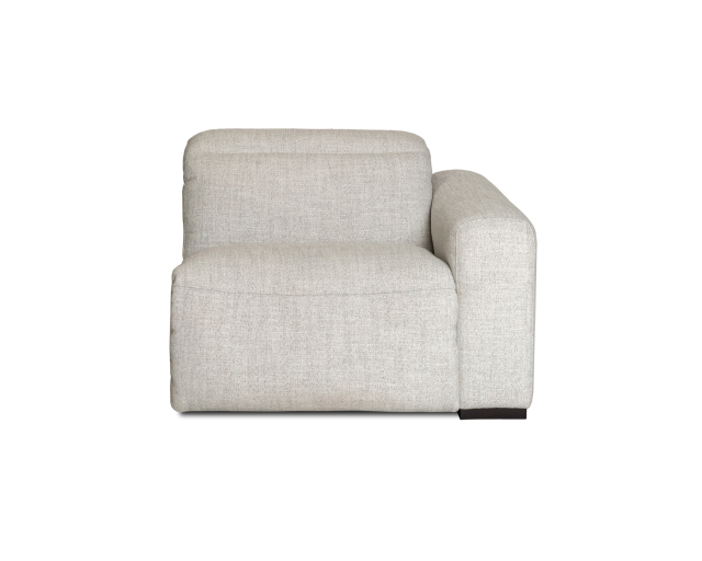 Sectionnel inclinable électrique double - Siège condo inclinable électrique, bras droit - Gris