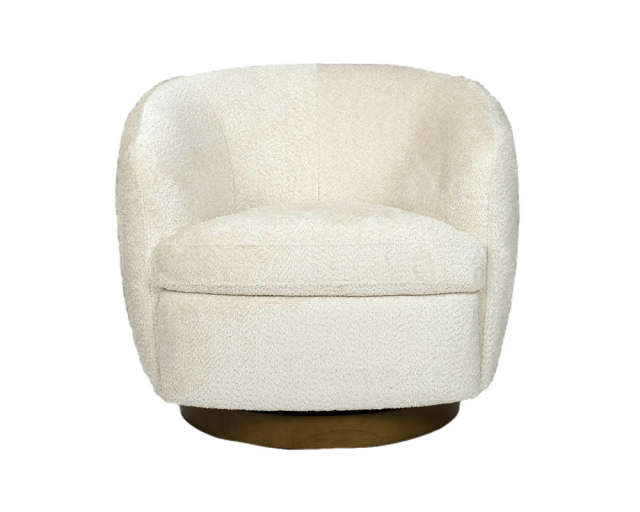 Fauteuil  - Pivotant - Crème