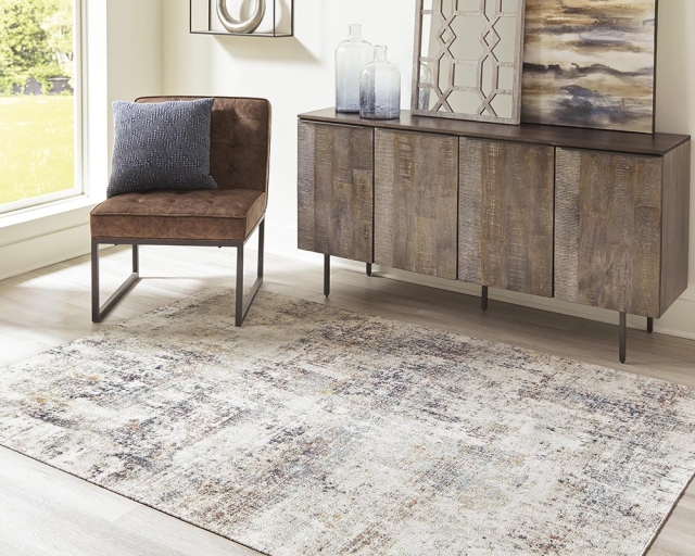 Carpette intérieur-extérieur 5 pi 3 po x 7 pi - Beige