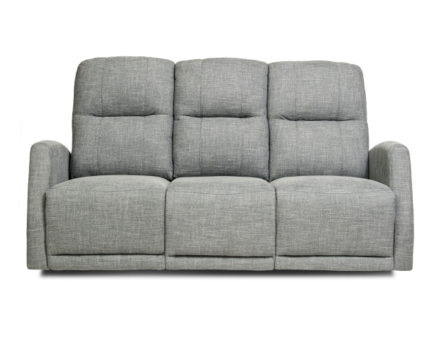 Sofa inclinable avec console rabattable - Gris