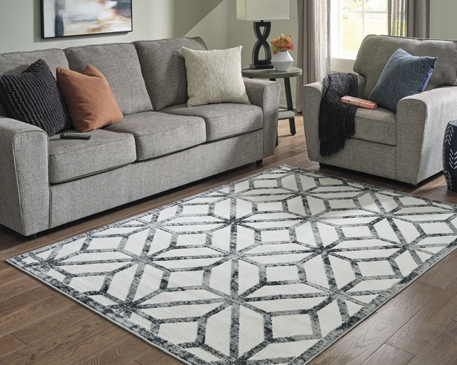 Carpette 5 pi 3 po x 7 pi 3 po - Gris