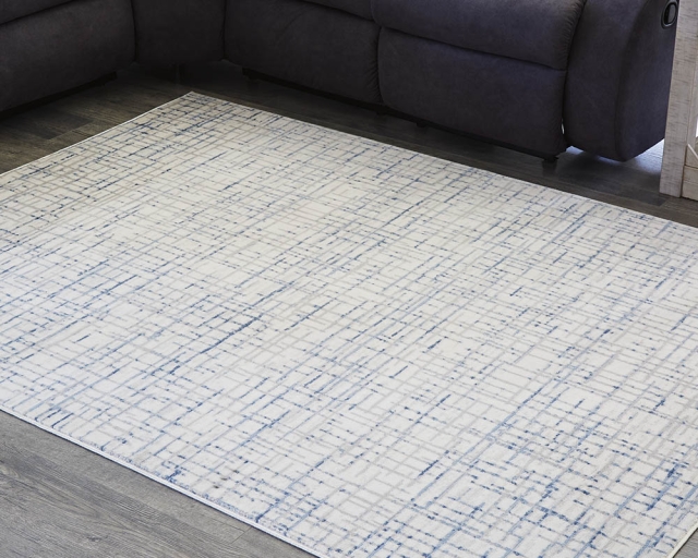 Carpette 5 pi x 7 pi - Bleu