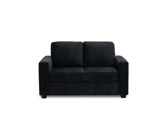 Causeuse Tissu Noir - Noir