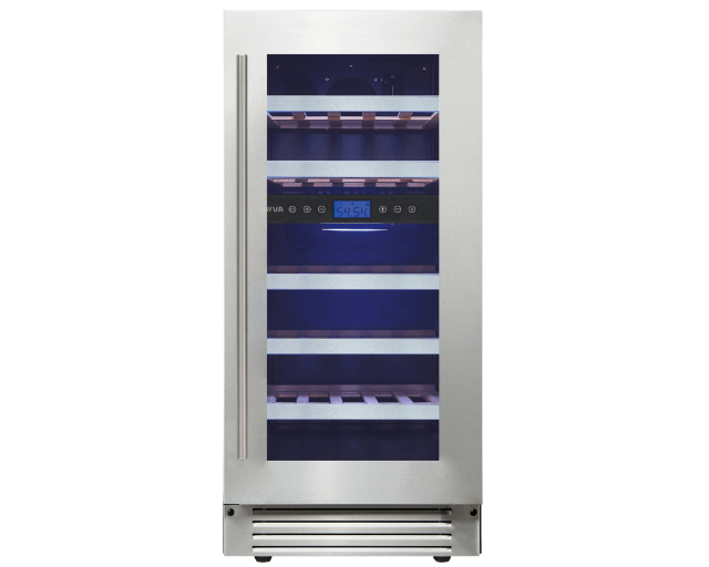 Cellier 15po 2 zones 23 bouteilles, Inox &#8209;&nbsp;ABWC232SS