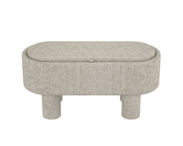 Banc Sezron tissu gris - Gris