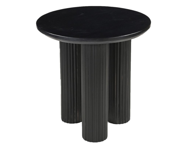 Table d'appoint Jilsa marbre noir - Noir