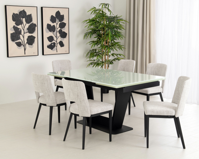 Ensemble de cuisine en verre 7mcx - Blanc