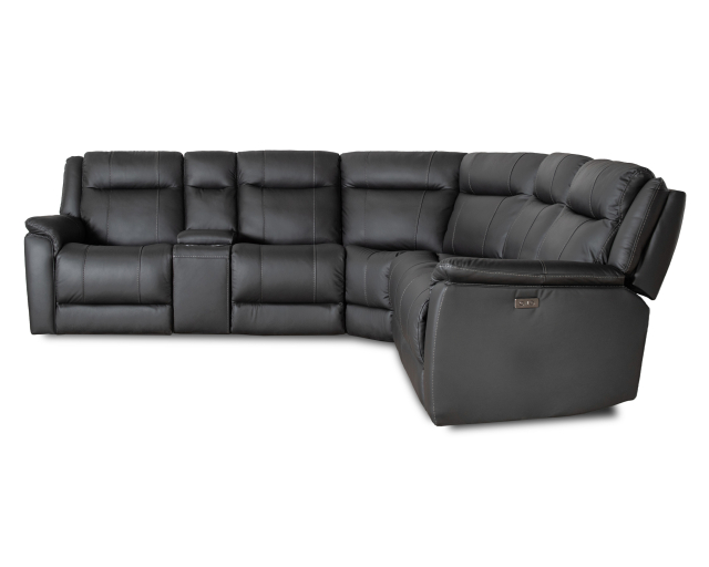 Sectionnel inclinable 6mcx - Électrique - Noir