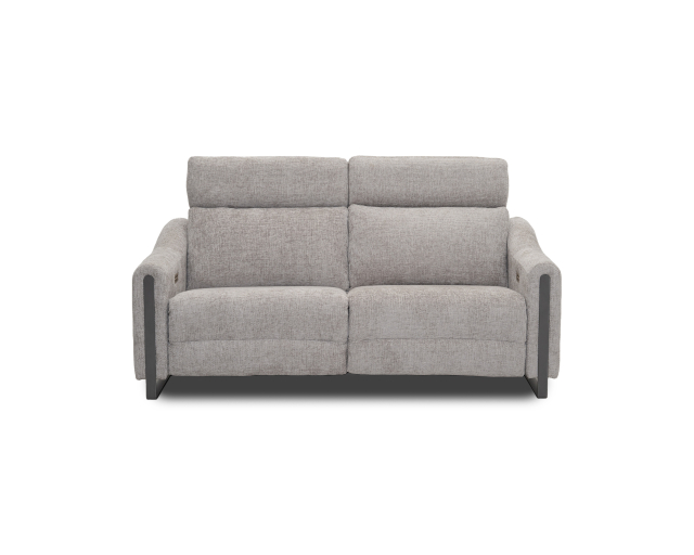 Sofa condo inclinable 2mcx - Électrique double, tête, pied - Gris