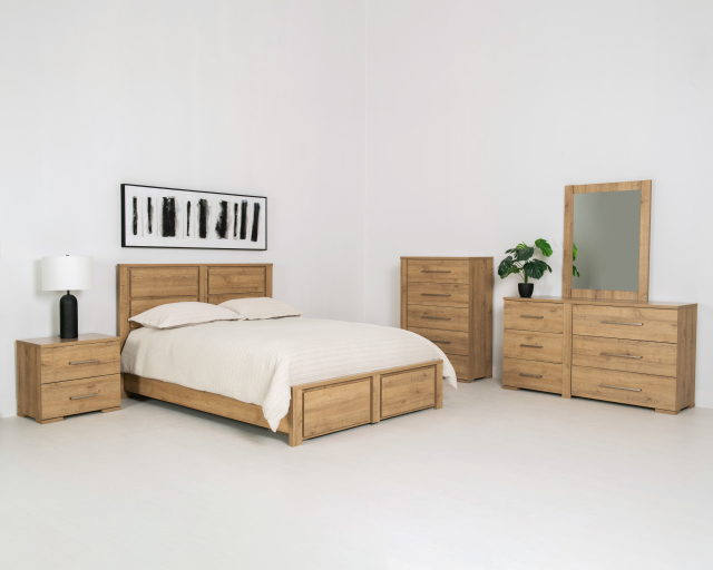 Mobilier de chambre laminé king 6mcx