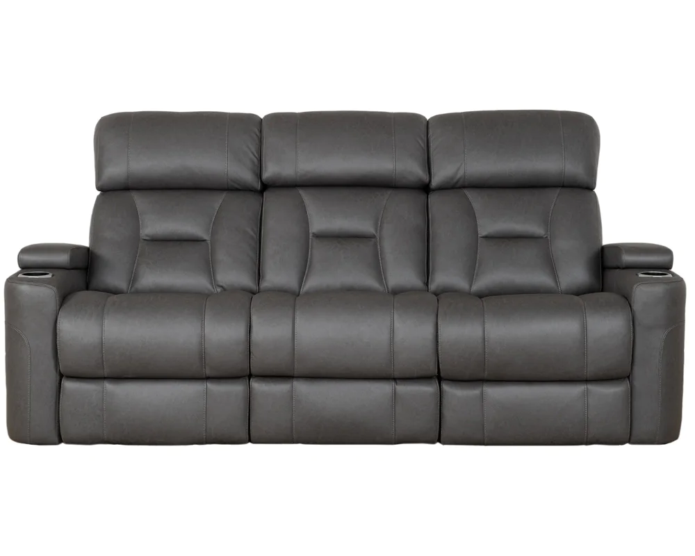 Sofa inclinable avec console rabattable