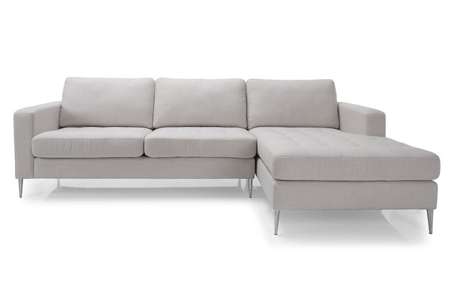 Sofa chaise-longue beige