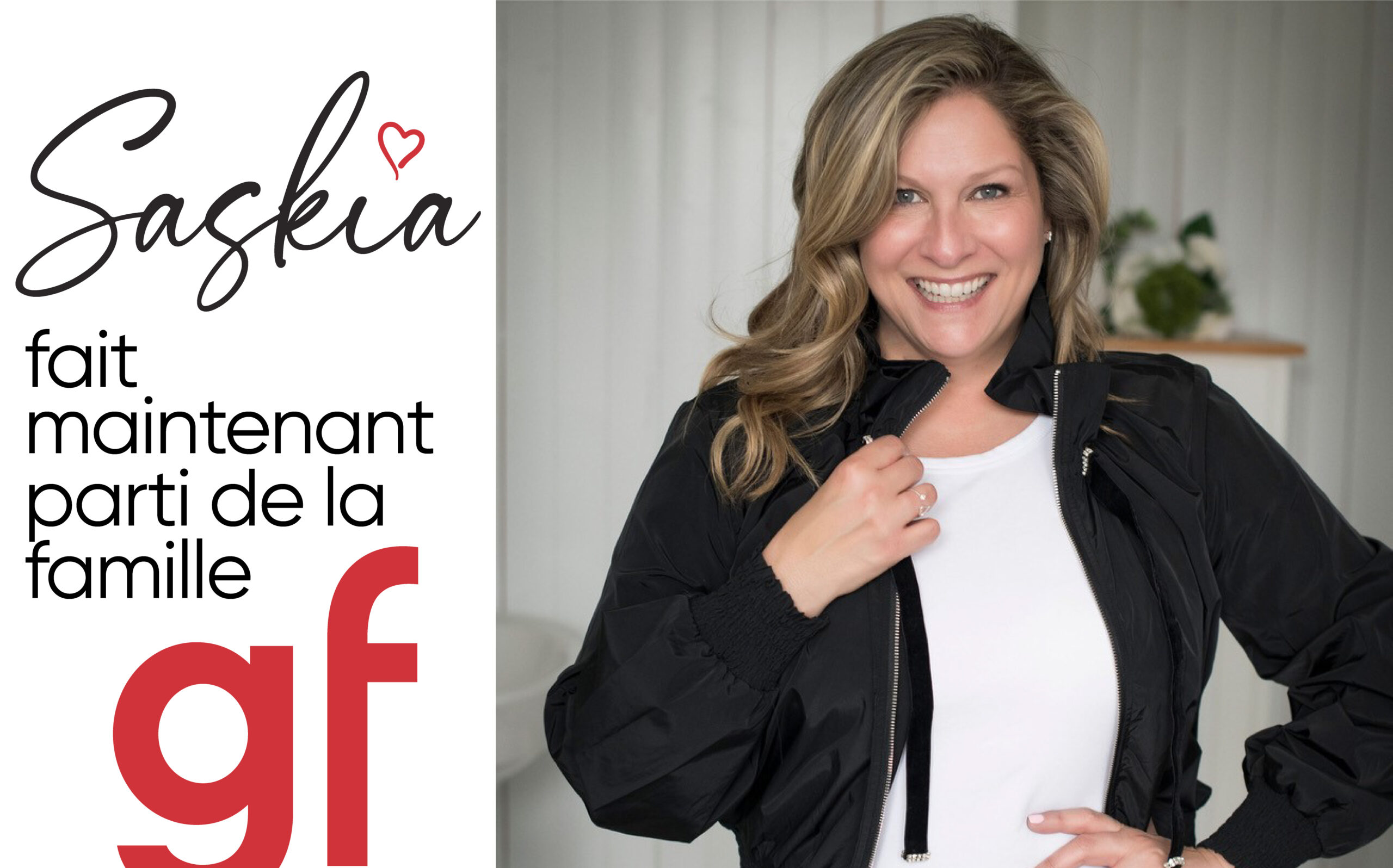 Saskia Thuot devient notre porte-parole!