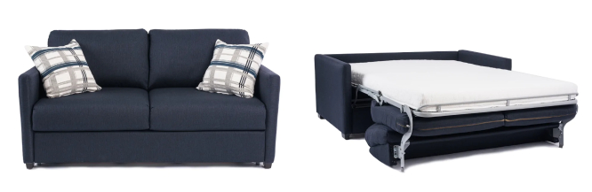 Sofa-lit avec ouverture traditionnelle par le dossier