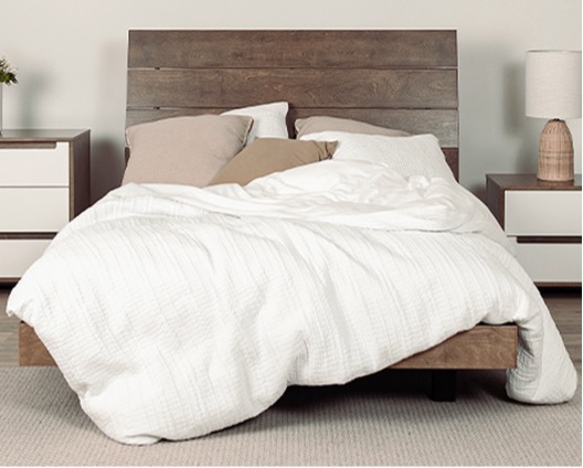 Housse de couette lit queen et 2 cache-oreillers