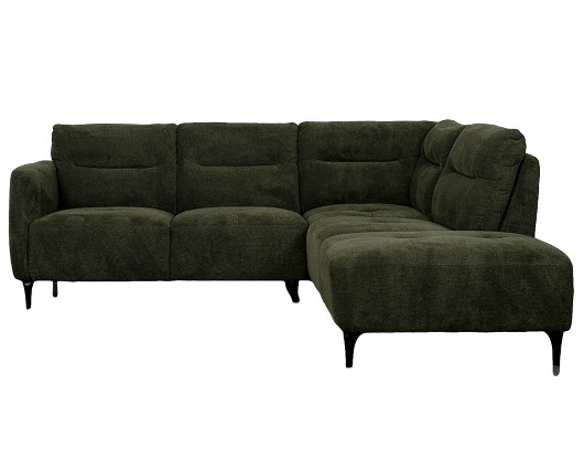 Sectionnel en tissu de couleur vert