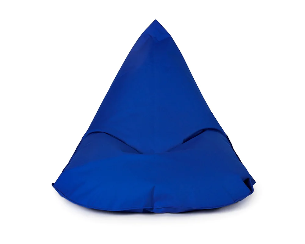 Bean bag triangle bleu foncé